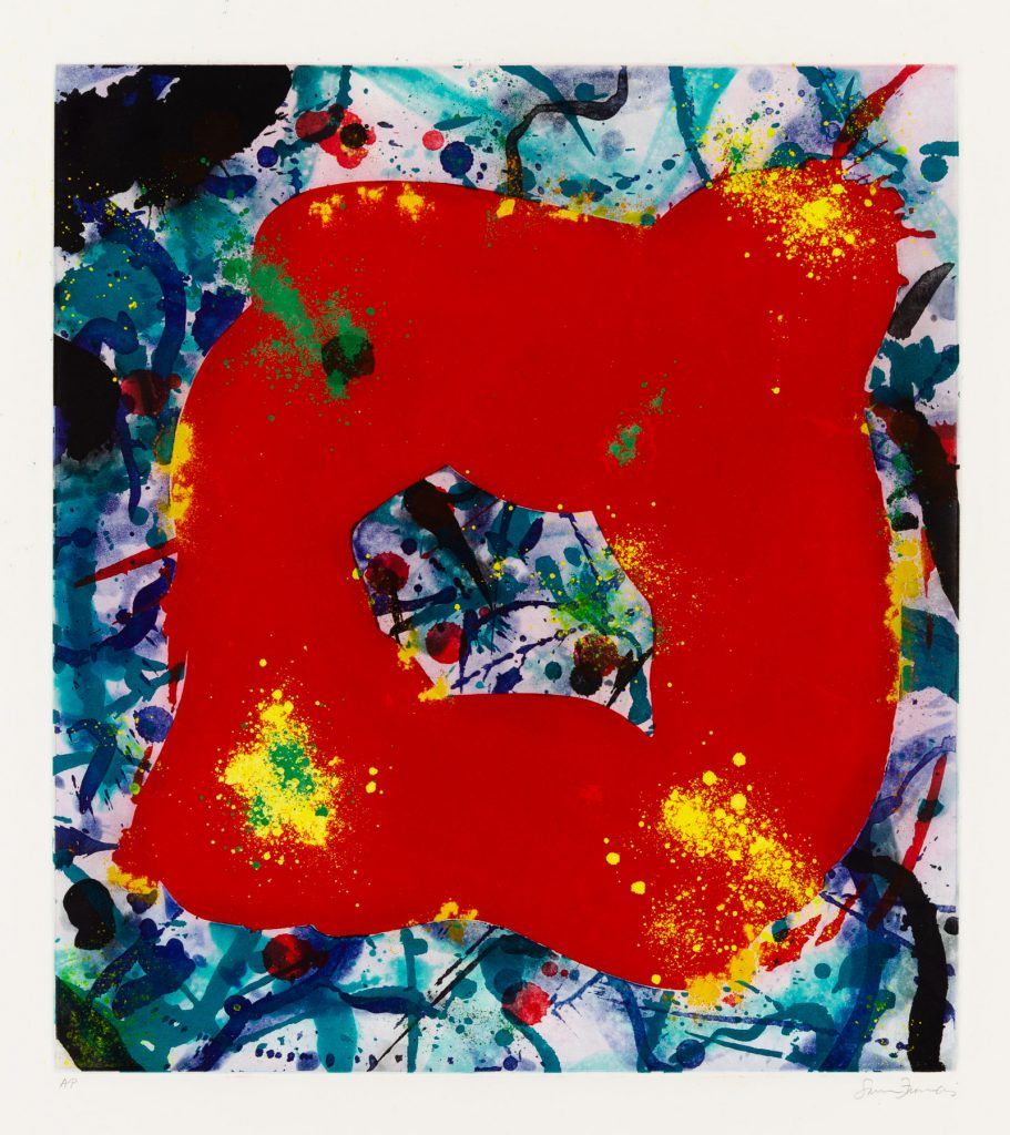 Sam Francis aquatint Untitled (SFE-071)