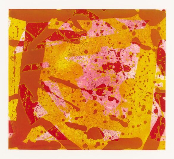 Sam Francis etching & aquatint Red Coral (SFE-3A)