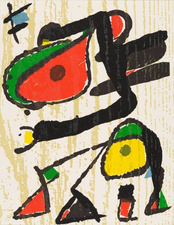 Joan Miró wood engraving "Miró Graveur V"