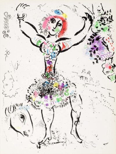 Marc Chagall lithograph "Le Jongleuse"