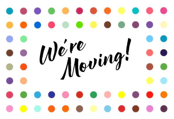 We're Moving Announcement Header