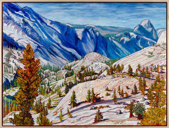 Kathleen Frank oil painting "From Tioga Pass" Framed