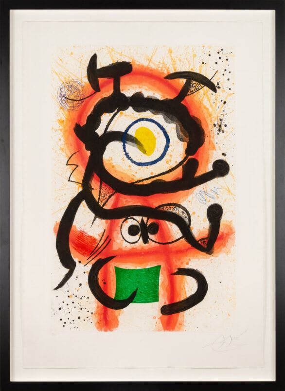 Joan Miró mixed media "Danseuse Créole"