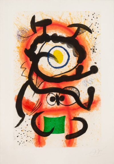 Joan Miró mixed media "Danseuse Créole"