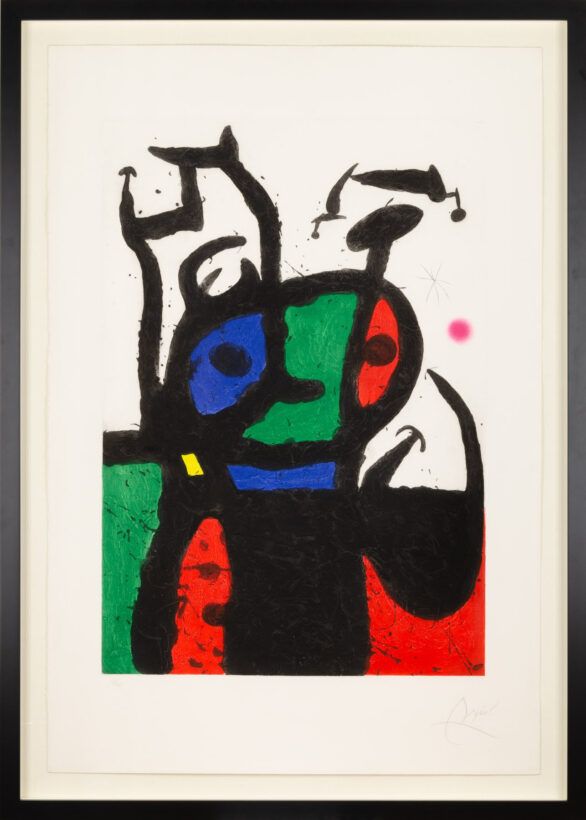 Joan Miró carborundum "Le Matador" Framed