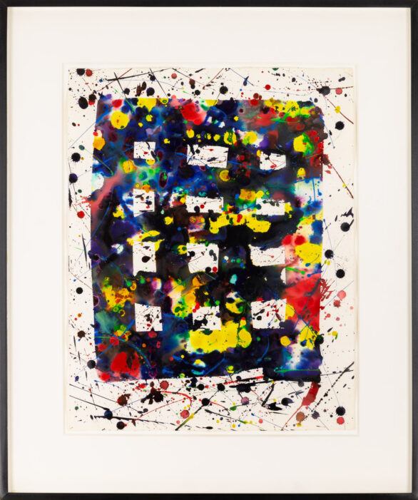 Sam Francis Painting "Untitled (SF77-075)" Framed