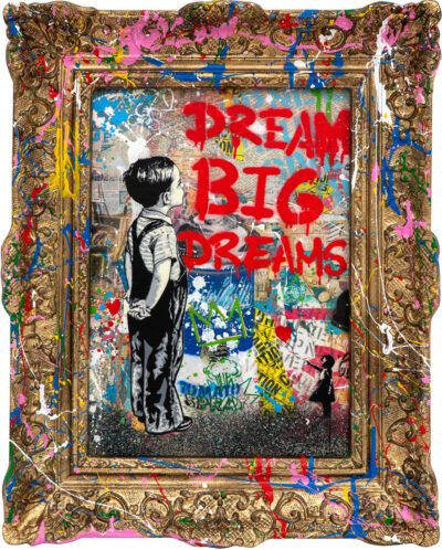 Mr. Brainwash mixed media "With All My Love"