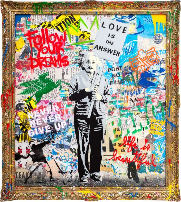 Mr. Brainwash canvas "Einstein"