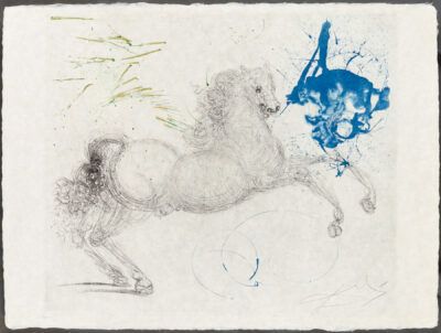 Salvador Dalí etching "Pegasus"