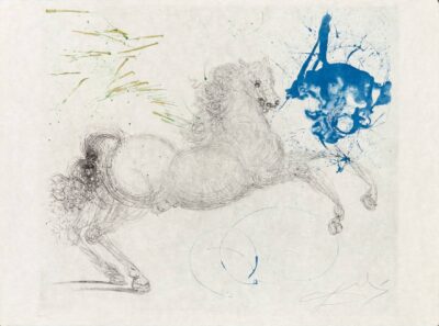 Salvador Dalí etching "Pegasus"