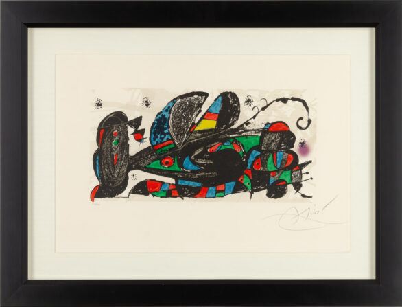 Joan Miró lithograph "Untitled from Joan Miró" Framed