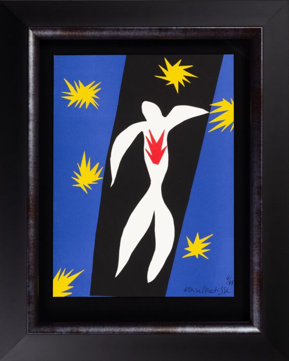 Henri Matisse lithograph "La chute d'Icare" Framed