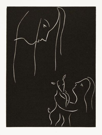 Henri Matisse linocut ". . . On dirait qu'elle ne m'a jamais vue . . . (p. 105; variant V)"