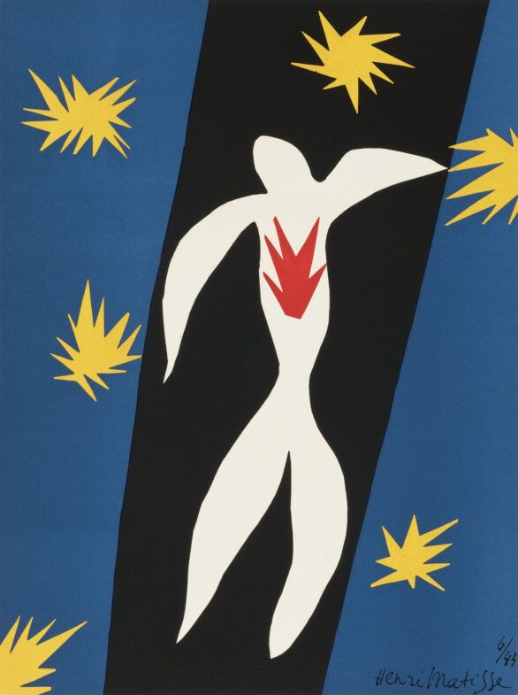 Henri Matisse lithograph "La chute d'Icare"