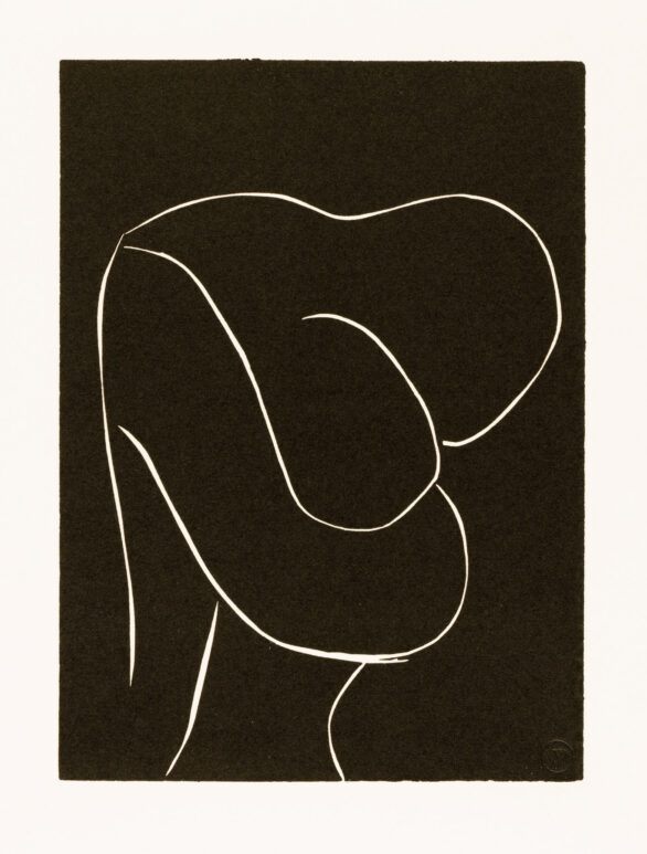 Henri Matisse linocut ". . . emportés jusqu' aux constellations . . . (p. 31; variant XII)"