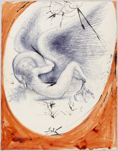 Salvador Dalí maquette painting Leda