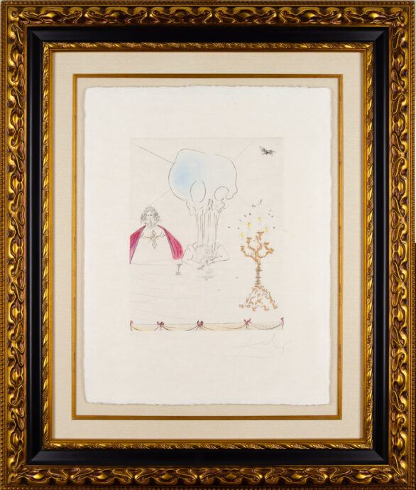 Salvador Dalí drypoint "The Banquet"