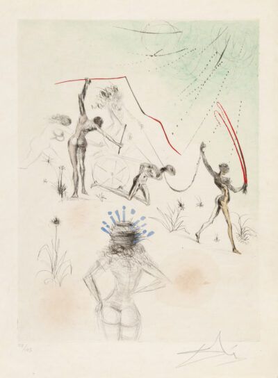 Salvador Dalí drypoint "Les Négresses"