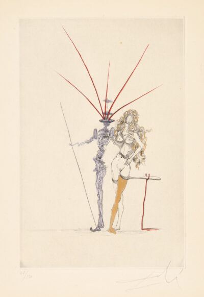 Salvador Dalí etching & drypoint "Frontispiece"