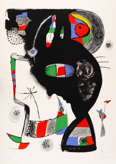 Joan Miró lithograph "42, Rue Blomet"