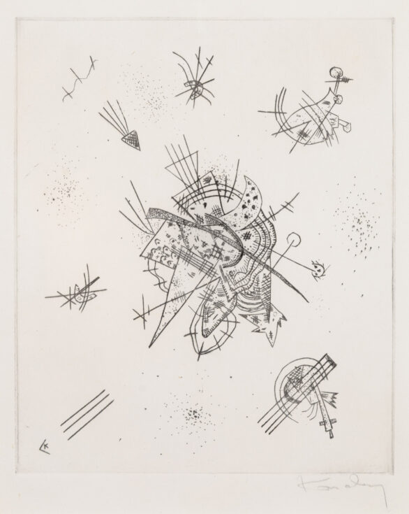 Wassily Kandinsky drypoint "Kleine Welten X"