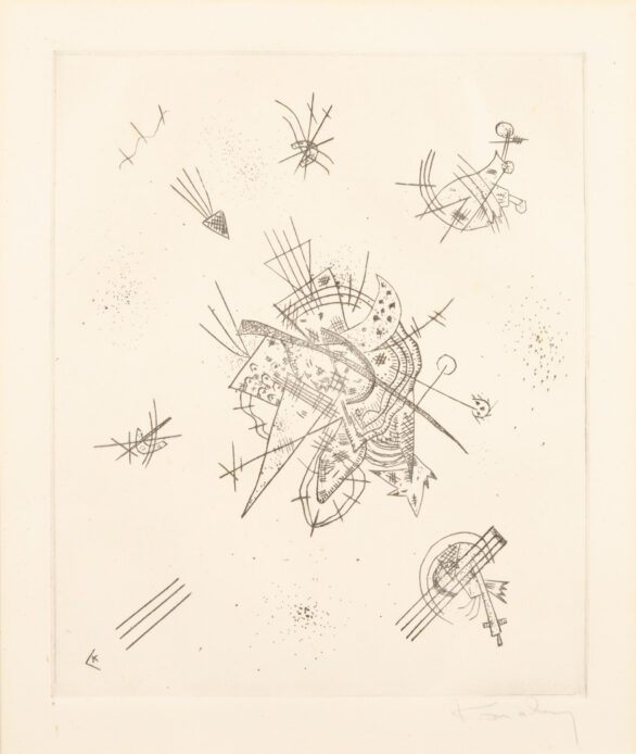 Wassily Kandinsky drypoint "Kleine Welten X"