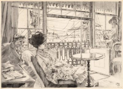 James Tissot Drypoint "Ramsgate"