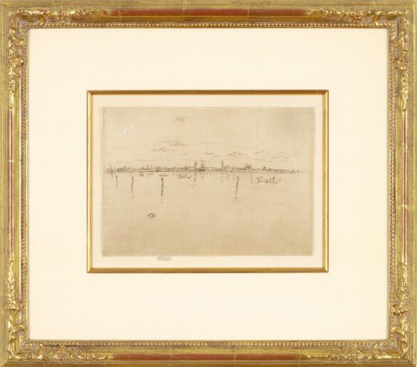 James Abbott McNeill Whistler Etching "The Little Venice" Framed