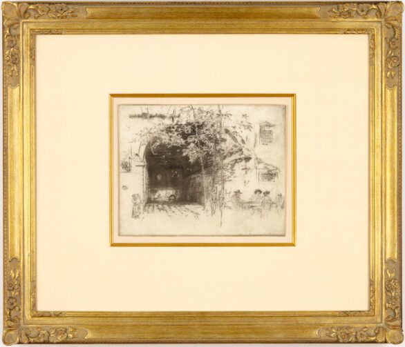 James Abbott McNeill Whistler Etching & Drypoint "The Traghetto, No. 2" Framed