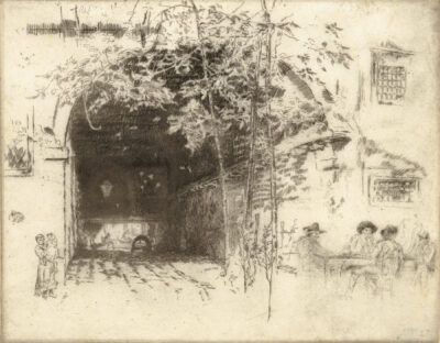 James Abbott McNeill Whistler Etching & Drypoint "The Traghetto, No. 2"