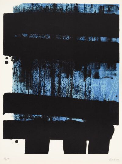 Pierre Soulages lithograph "Lithographie no. 36"