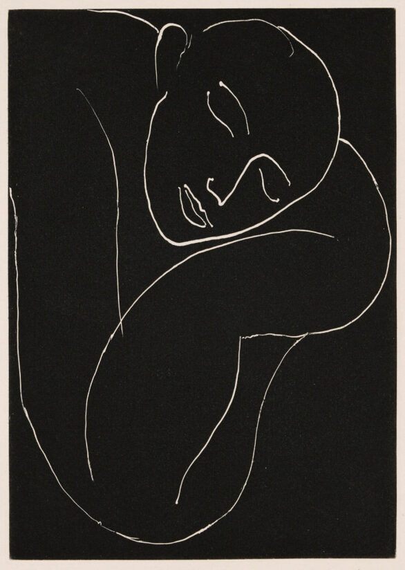 Henri Matisse aquatint "L’homme endormi"