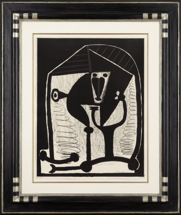 Pablo Picasso lithograph "Figure" Framed