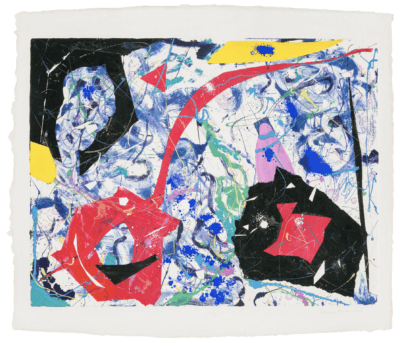Sam Francis monoprint "Petallic (SFM85-008)"