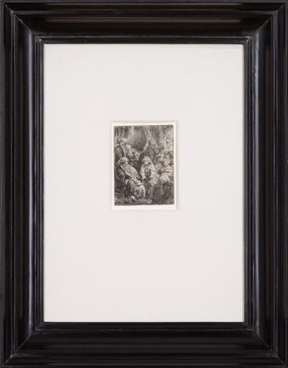 Rembrandt Van Rijn etching "Joseph Telling His Dreams"