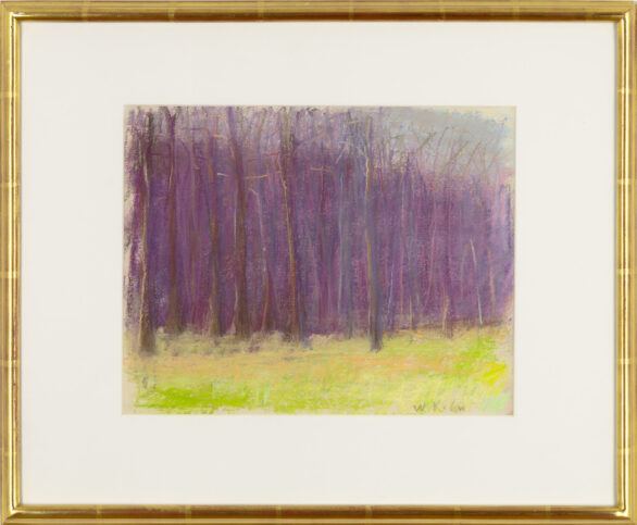 Wolf Kahn pastel "Somber Woods"