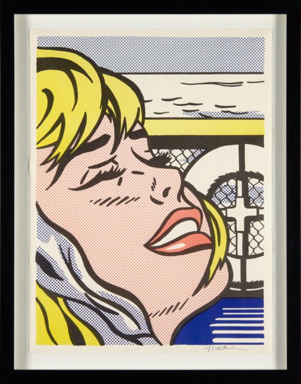Roy Lichtenstein lithograph "Shipboard Girl" Framed