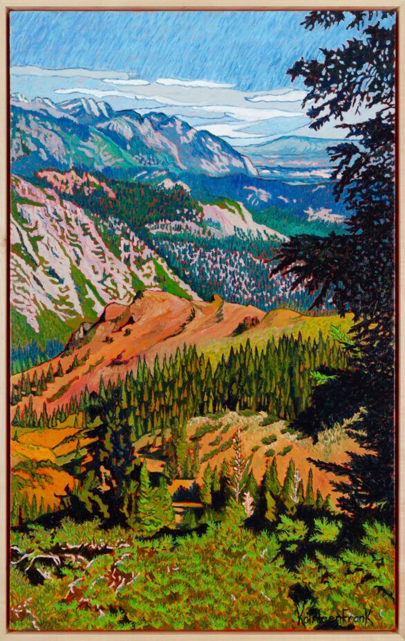 Kathleen Frank oil "Into the Valley Below" Right