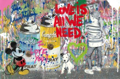 Mr. Brainwash Mixed media "Express Yourself"