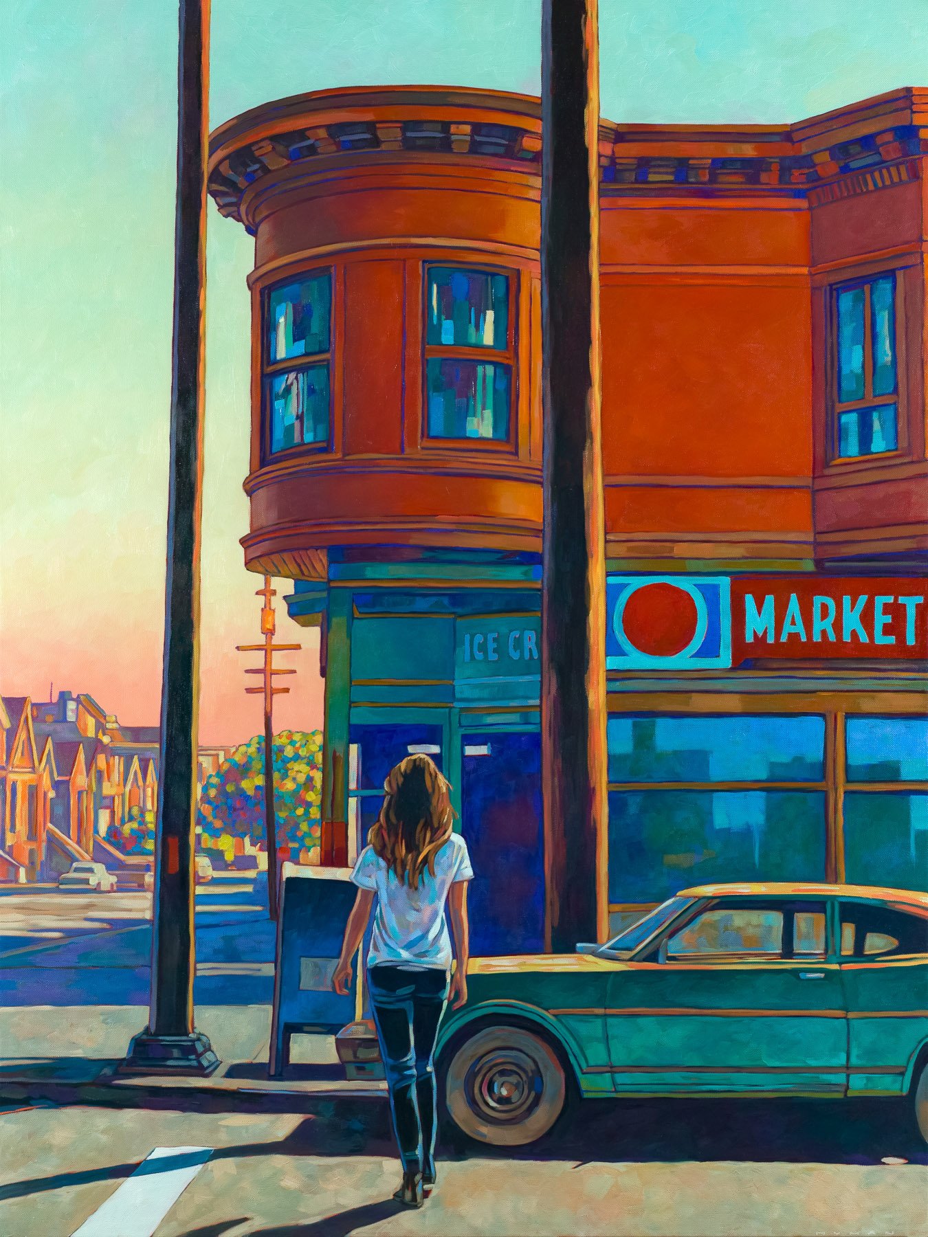 Miles Hyman oil painting "Solstice"