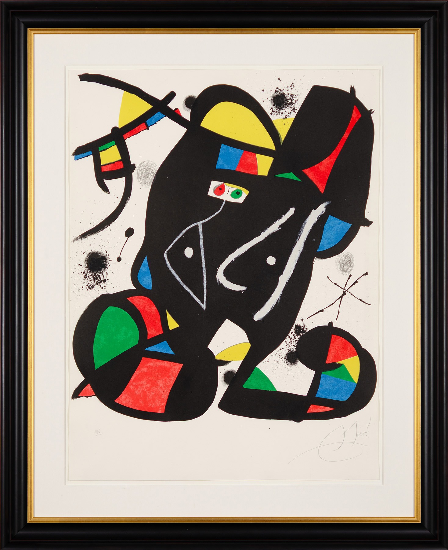 Joan Miró lithograph "Colpir sense nafrar III"