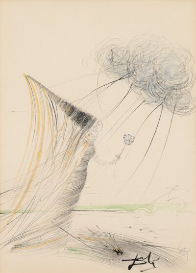 Salvador Dalí drawing "La Fée"