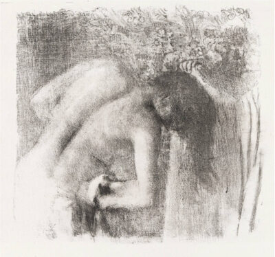 Edgar Degas lithograph "La sortie du bain (grand planche)"