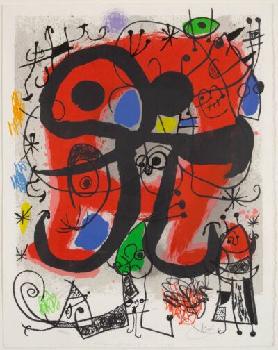 Joan Miró lithograph "Le Lézard aux Plumes d’Or"