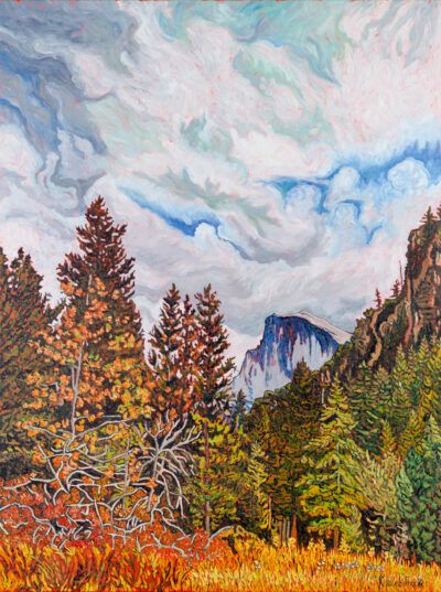 Kathleen Frank oil painting "Deadfall Before Half Dome"