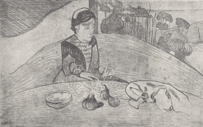 Gauguin Etching: Le Femme Aux Figues