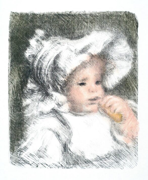 Renoir Lithograph: L'ENFANT AU BISCUIT (JEAN RENOIR)