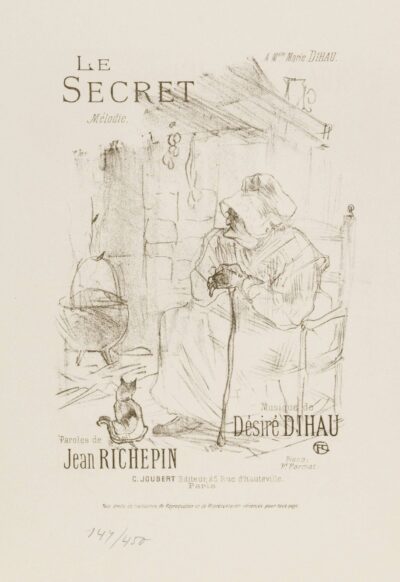 Toulouse-Lautrec Lithograph: LE SECRET