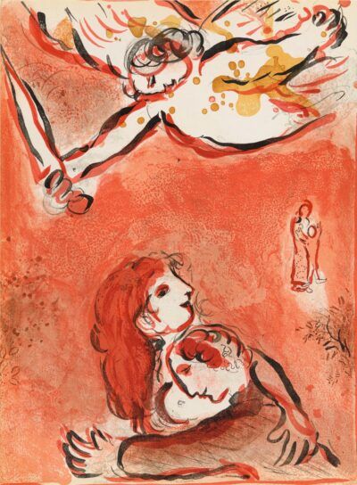 Chagall Lithograph: LE VISAGE D’ISRAËL
