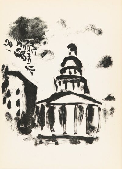 Chagall Lithograph: LA PANTHÉON